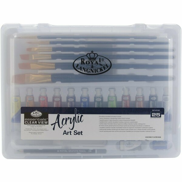 Royal Brush ACRYLIC -CLEARVIEW ART SET MD RSET3202